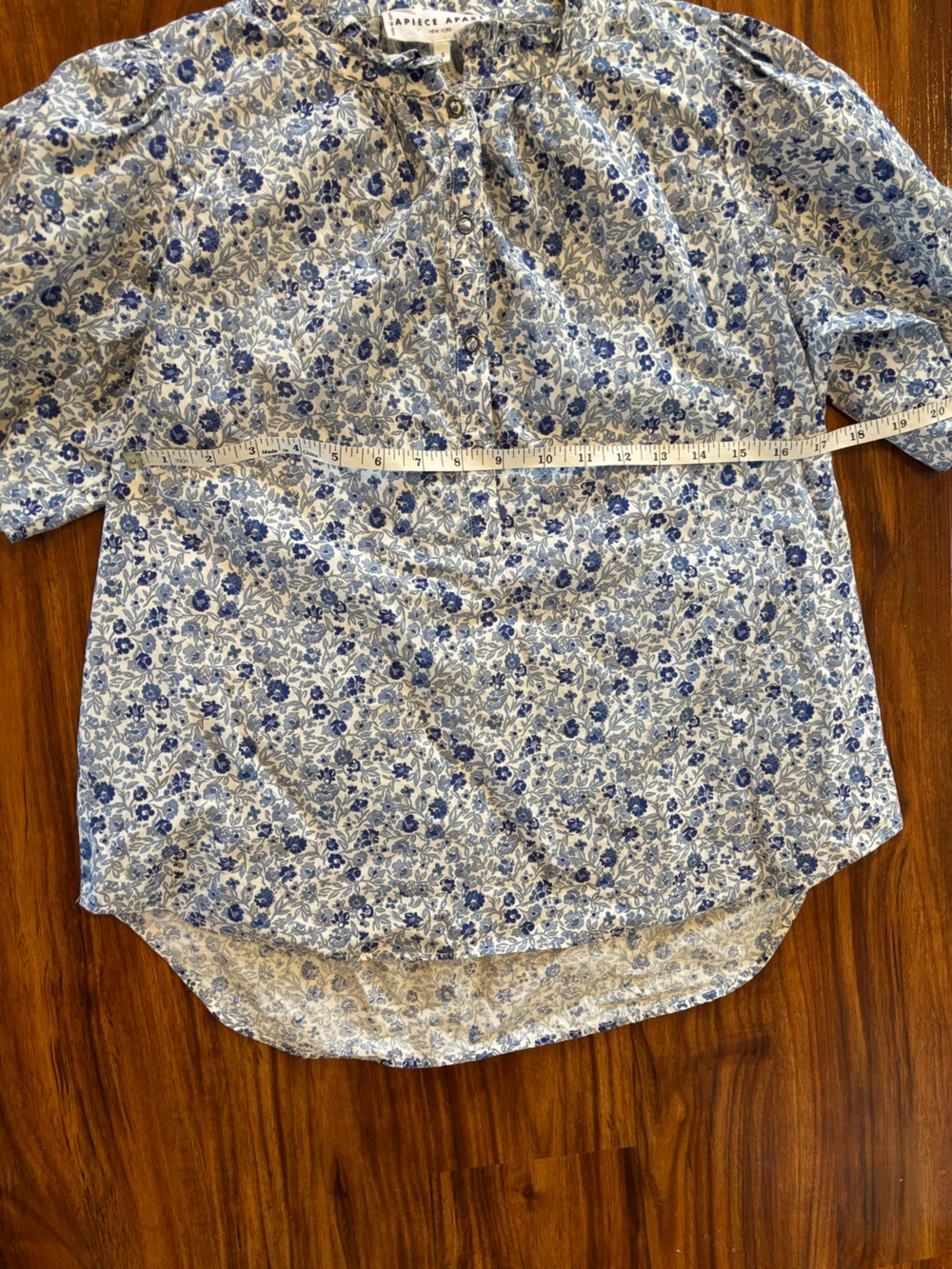 Apiece Apart Los Altos Top in sweet blues size S - Picture 6 of 7